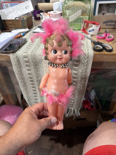 Antique kewpie plastic dancer - antique,